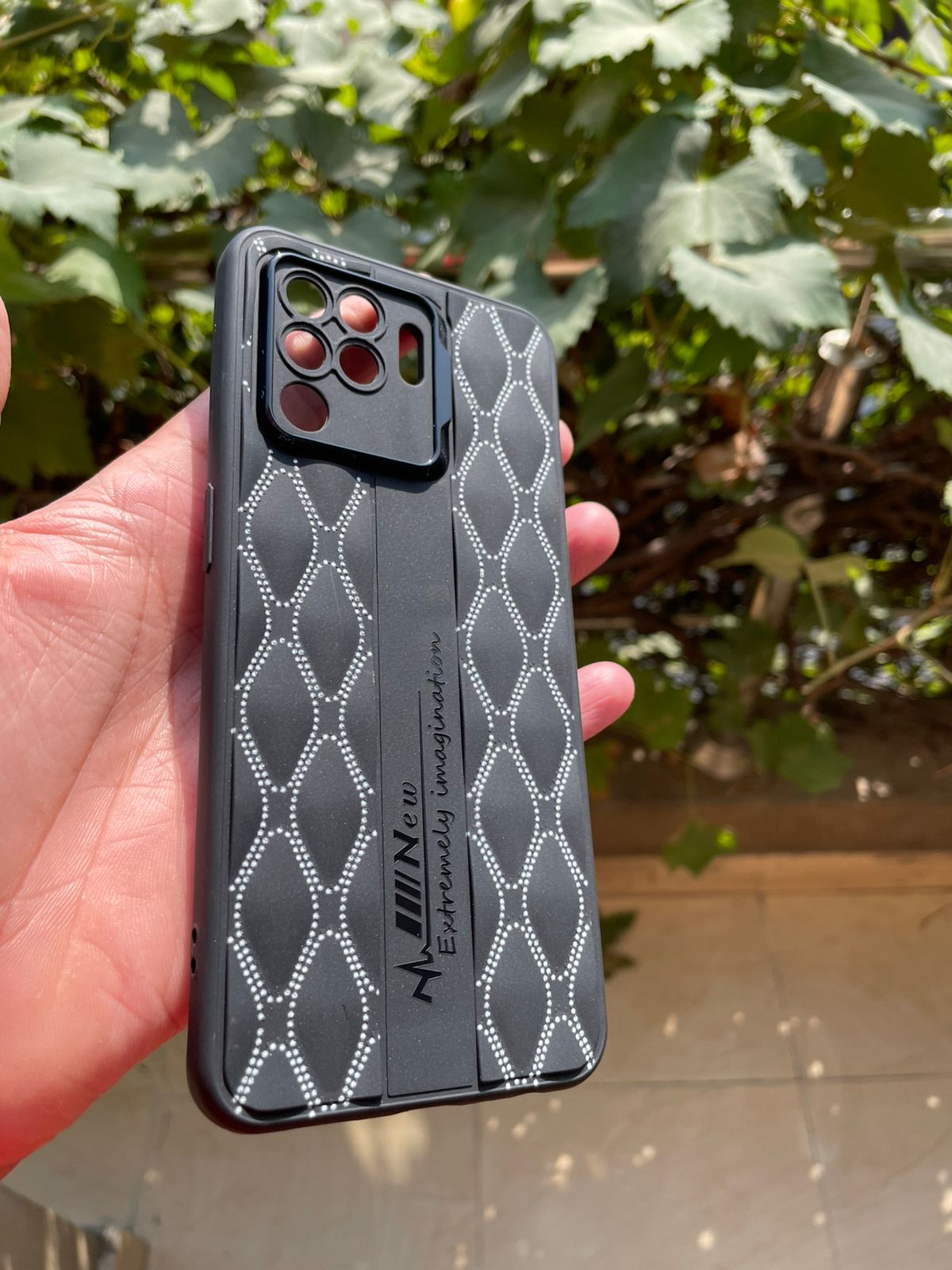 Soft Silicone Black Case for Oppo F19 Pro – White & Black Design Stylish Protective Cover