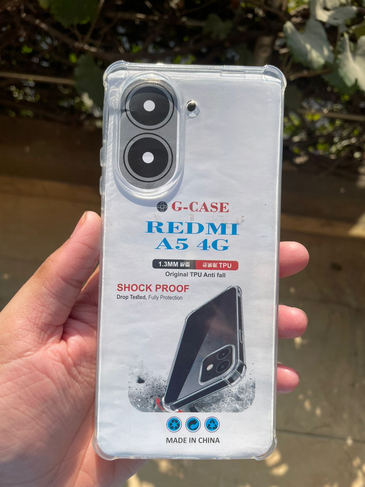 Soft Silicone Transparent TPU Case for Redmi A5 – Clear Slim Shockproof Protective Cover