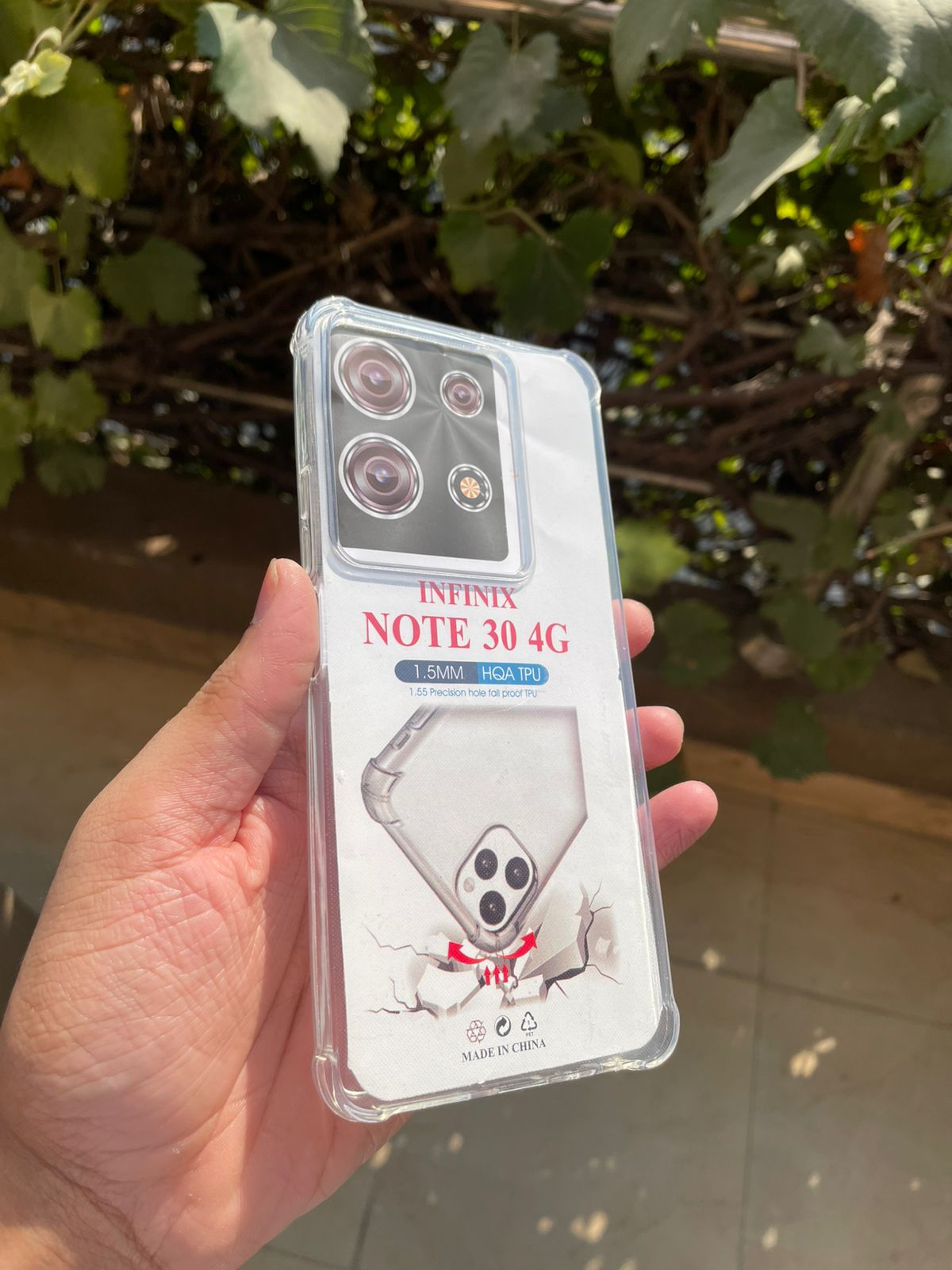 Silicone Transparent Case for Infinix Note 30 – Slim Shockproof Clear Back Cover | Anti-Slip Protective Mobile Case