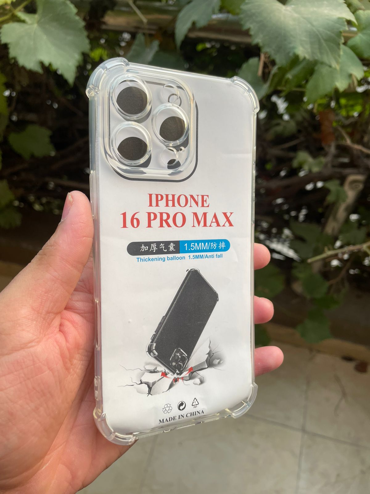 Silicone Soft Transparent Case for iPhone 16 Pro Max – Clear TPU Back Cover | Slim Shockproof Protective Mobile Case