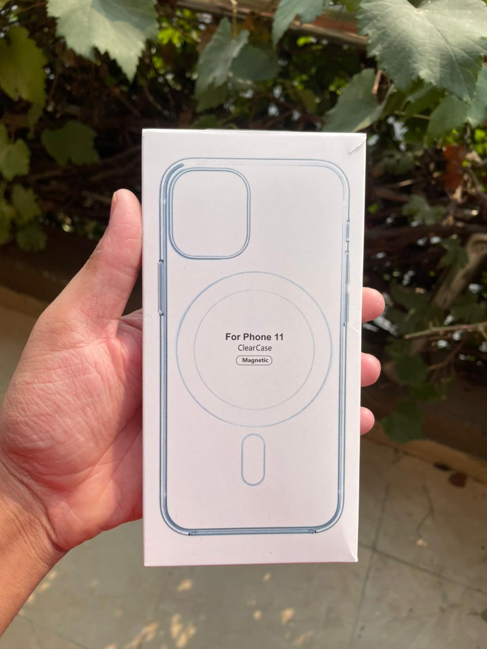 Original Transparent MagSafe Case for iPhone 11 – Clear Magnetic Ring Protective Cover | Premium Shockproof Case