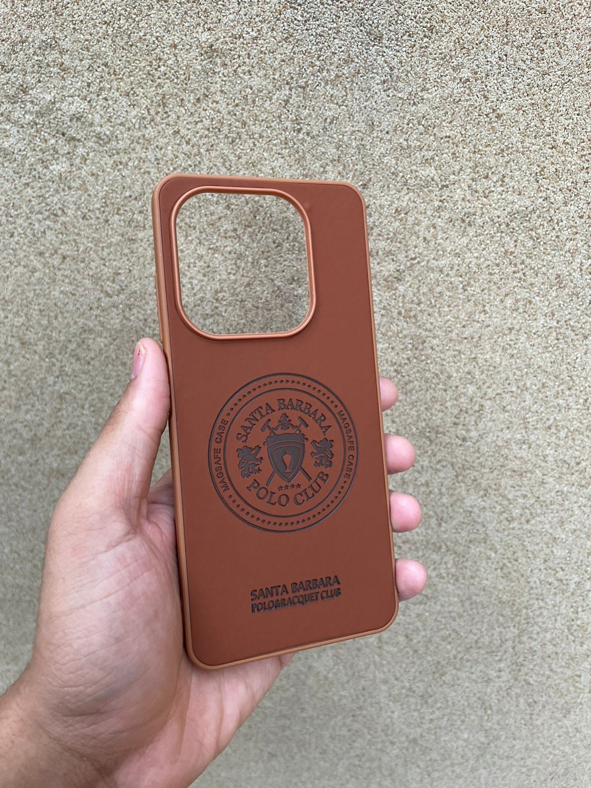 Soft Silicone MagSafe Brown Design Case for Infinix Smart 8 / Hot 40i – Slim Shockproof Back Cover | Magnetic Ring Protective Case