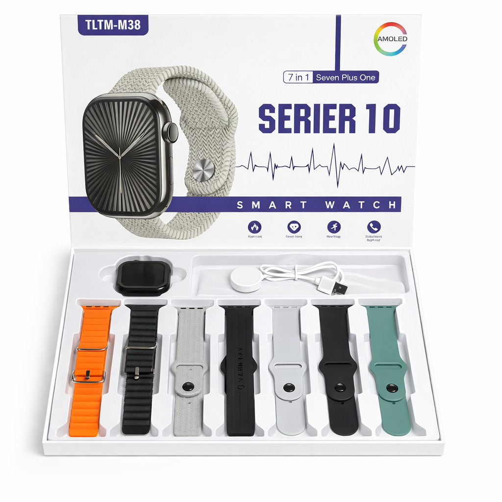 TLTM M-38 Series 10 Smart Watch – HD Touch Display | Fitness & Bluetooth Features