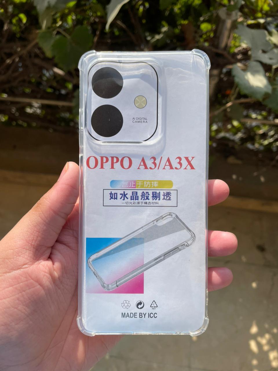 Soft Silicone Transparent TPU Case for Oppo A3 / Oppo A3x – Clear Slim Protective Cover