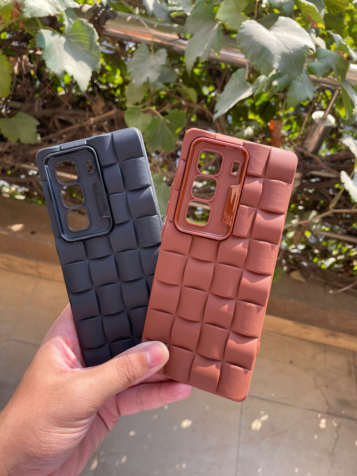 Soft Silicone Box Puffer Design Case for Infinix Hot 50 Pro+ – Shockproof Stylish Back Cover | Slim Protective Mobile Case