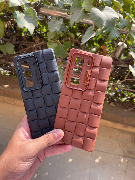 Soft Silicone Box Puffer Design Case for Infinix Hot 50 Pro+ – Shockproof Stylish Back Cover | Slim Protective Mobile Case