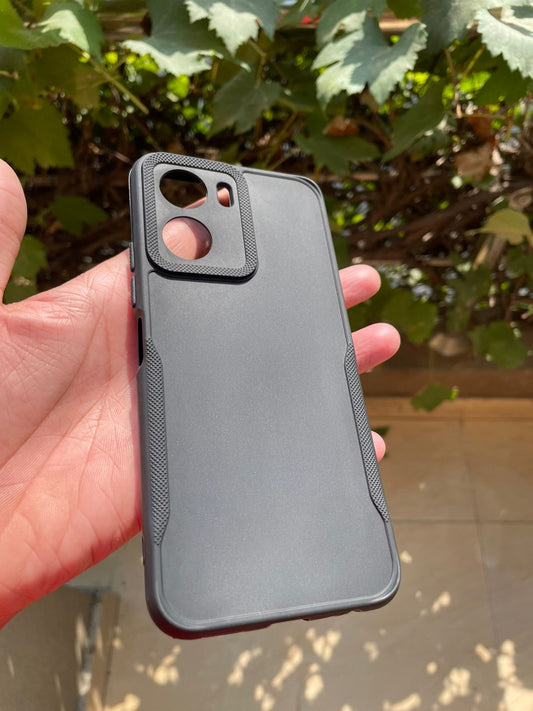 Soft Silicone Matte Black Case for Vivo Y16 – Slim Simple Protective Cover