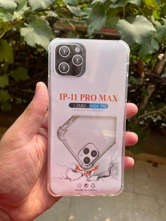 Silicone Transparent Soft Case for iPhone 11 Pro Max – Clear TPU Back Cover | Slim Shockproof Protective Case