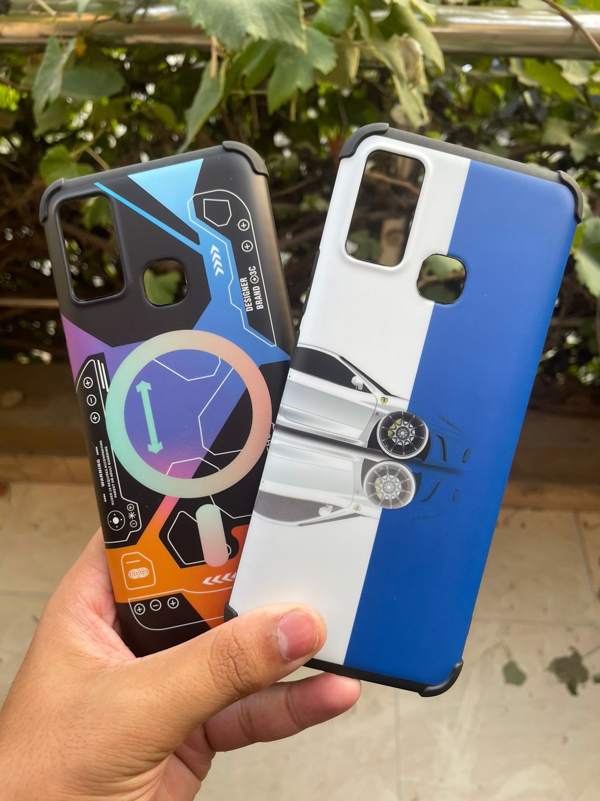 Soft Silicone Fiber Plastic Design Case for Infinix Hot 9 Play – Slim Shockproof Back Cover | Textured Protective Mobile Case