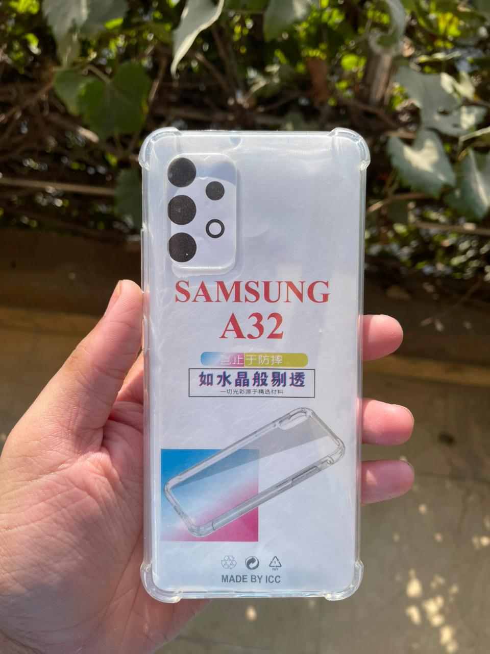 Soft Silicone Transparent TPU Case for Samsung Galaxy A32 – Clear Slim Shockproof Protective Cover