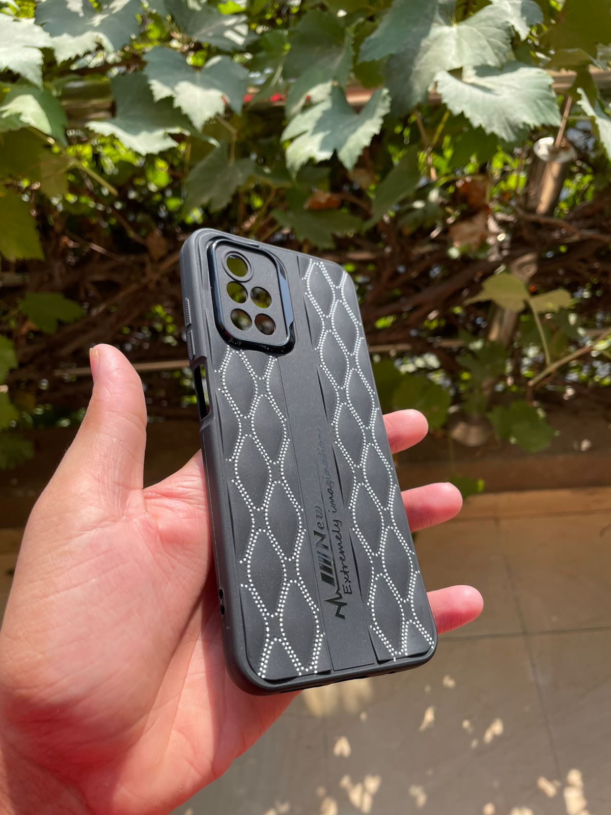 Soft Silicone Black Case for Redmi Note 10 Prime – White Design Stylish Protective Cover