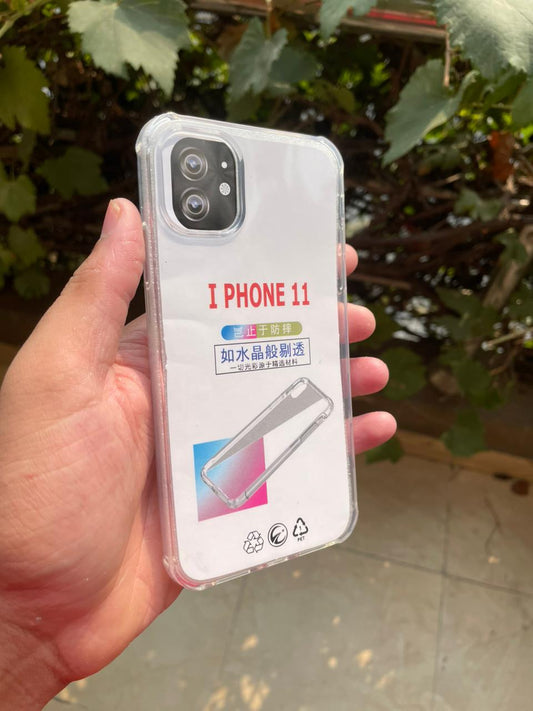 Silicone Transparent Case for iPhone 11 – Clear Soft TPU Back Cover | Slim Shockproof Protective Case