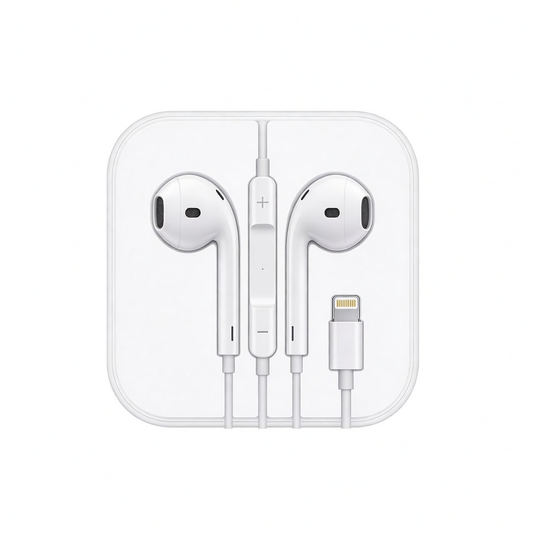Original Apple Lightning Handsfree Earphones – Premium iPhone Wired Earbuds with Clear Sound & Deep Bass