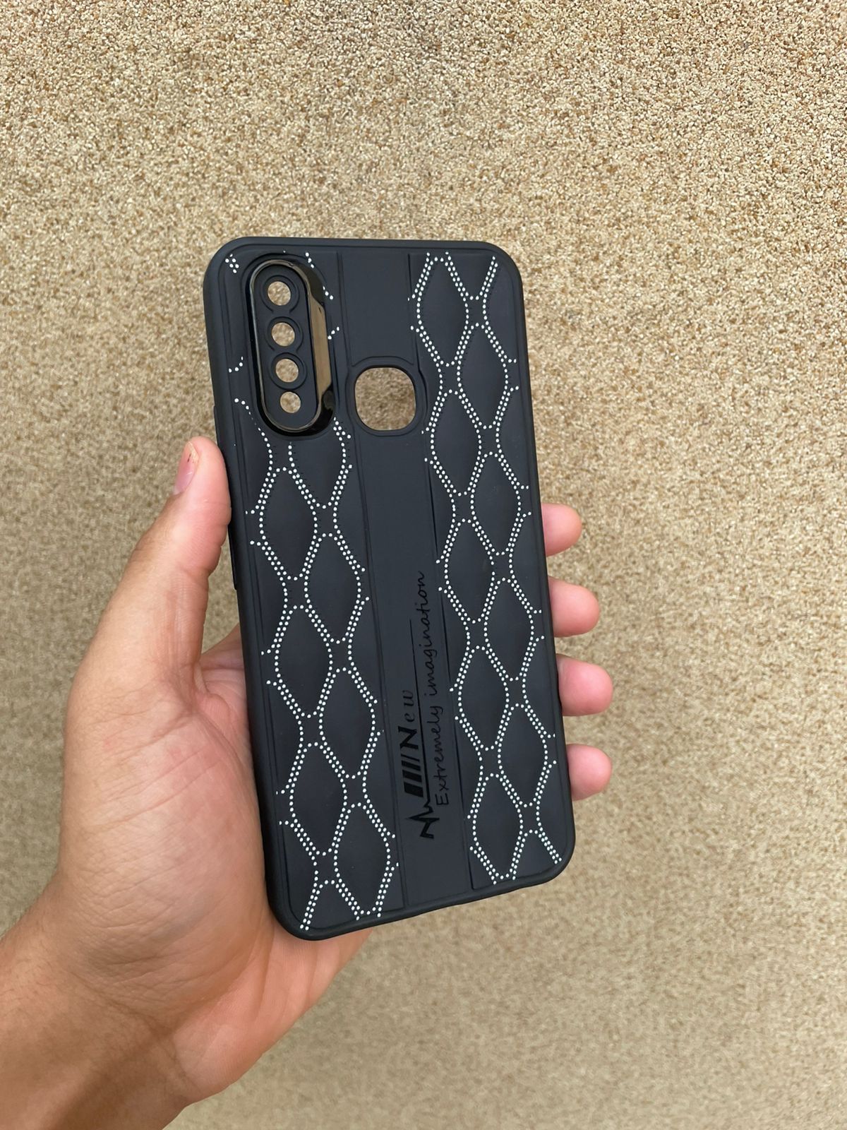 Premium Black Silicone Design Case for Vivo Y19 – Shockproof Soft Back Cover | Slim Protective Mobile Case