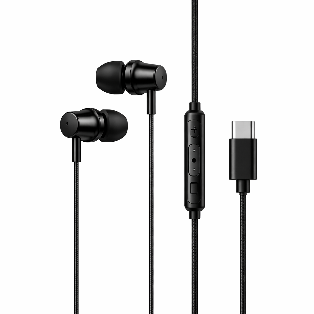 Original Gionee Type-C Handsfree – High Bass Stereo Earphones with Noise Cancellation | Premium Wired Earbuds