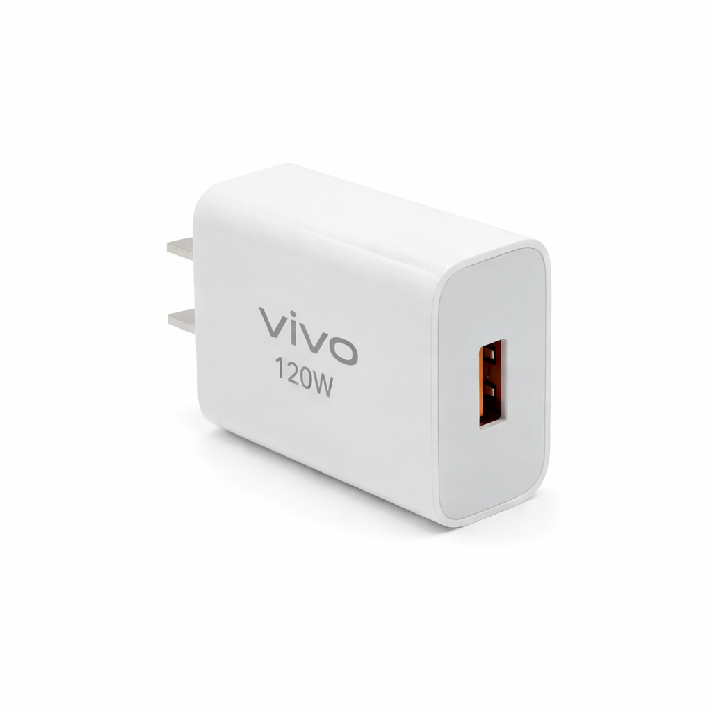 Original Vivo 120W Fast Charging Adapter – Single USB Port Super Fast Charger | Premium Original Power Adapter