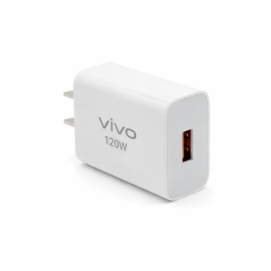 Original Vivo 120W Fast Charging Adapter – Single USB Port Super Fast Charger | Premium Original Power Adapter